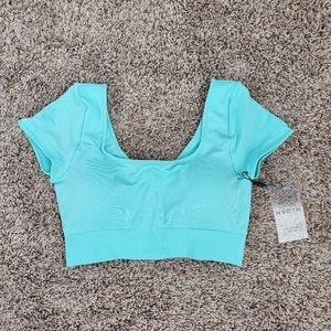 NVGTN Aqua Serene Sports Crop Top Small